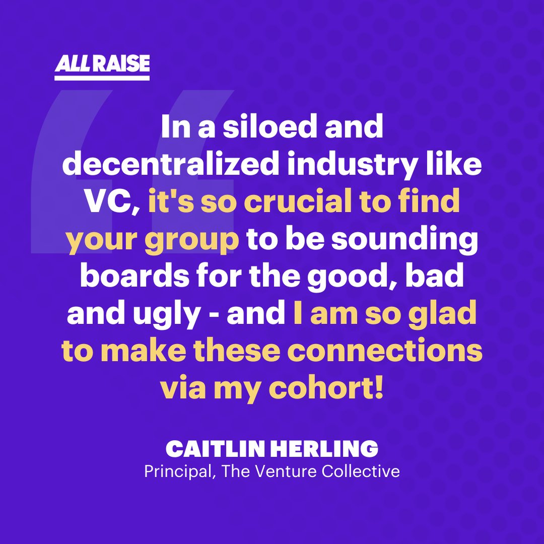 With a focus on supporting women and nonbinary individuals, VC Principal Cohorts 2024 is a career game-changer. There are 5 days left to register: c8yebifhxag.typeform.com/to/ExsWGkyV Here's what past participant @CaitlinHerling of @hellotvc wants you to know. 📣