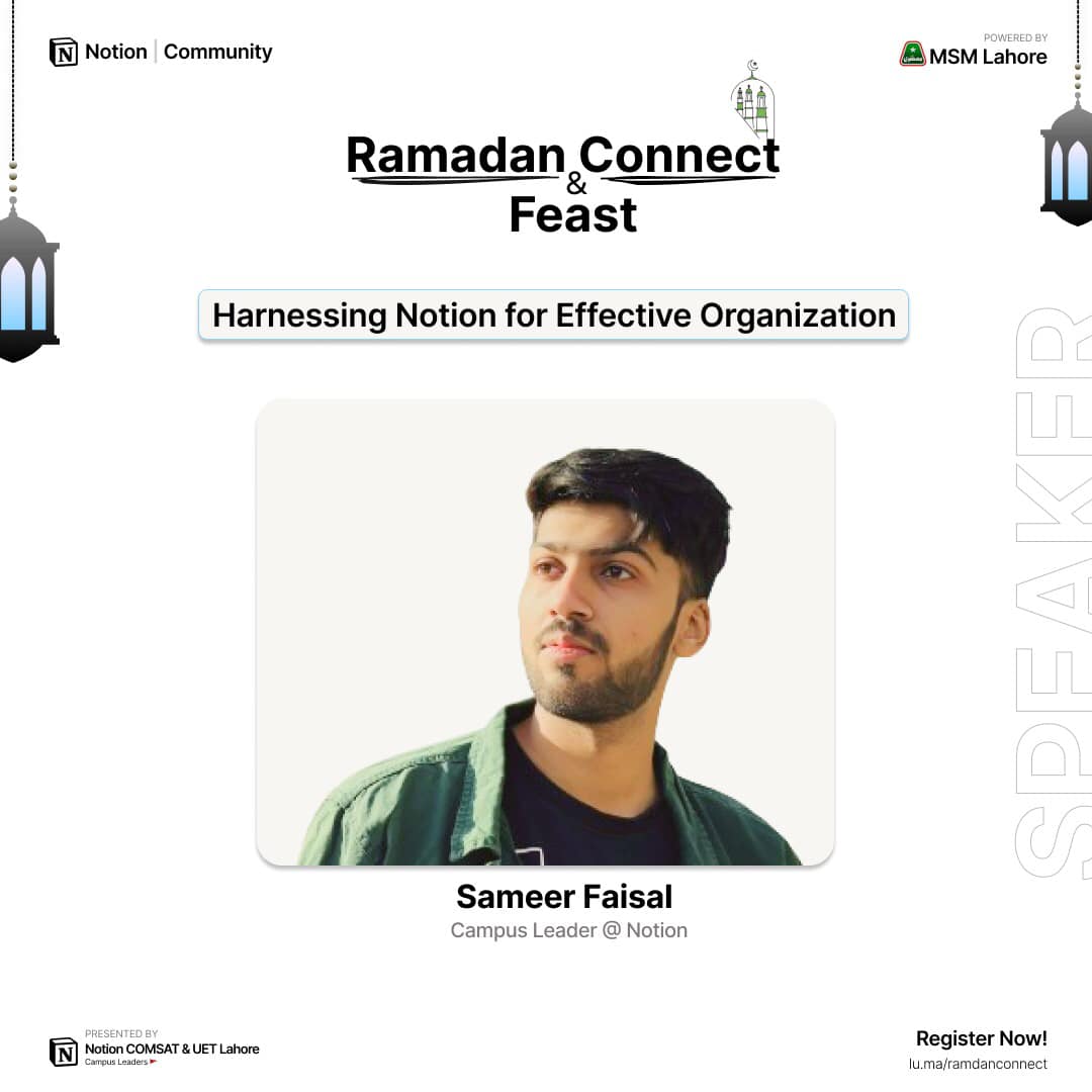 MSM_Lahore's tweet image. MSM Lahore Presents,
Ramadan Connect &amp;amp; Feast📷
Thursday | March 28,2024 | 03:30pm
The Nishat Hotel, Lahore
The event is only for invited persons!
#MSMLahore
#MSMForStudents