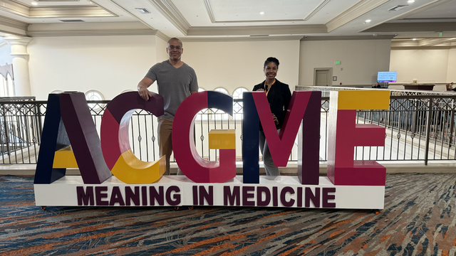 Residency Program Director, Tekuila Carter, M.D., and Assistant Director of Education, Harold Goss, Ed.D., MLS, attended the @acgme Educational Conference held in Orlando, Florida. #MeaningInMedicine