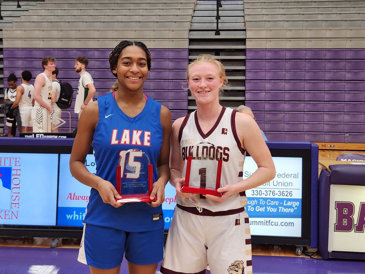 Congrats to <a href="/serenitee_15/">Serenitee</a> and <a href="/AnnaGHurst1/">Anna G. Hurst</a> for being named MVPs of the girls game at tonight's Magic City Kiwanis Summit - Stark Senior All-Star Game at Barberton.