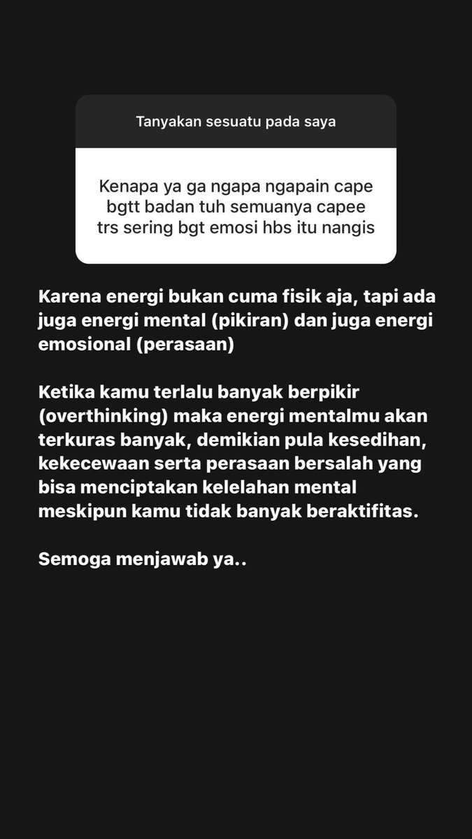 Kutipan sesi tanya jawab, relate nggak nih sama kamu?