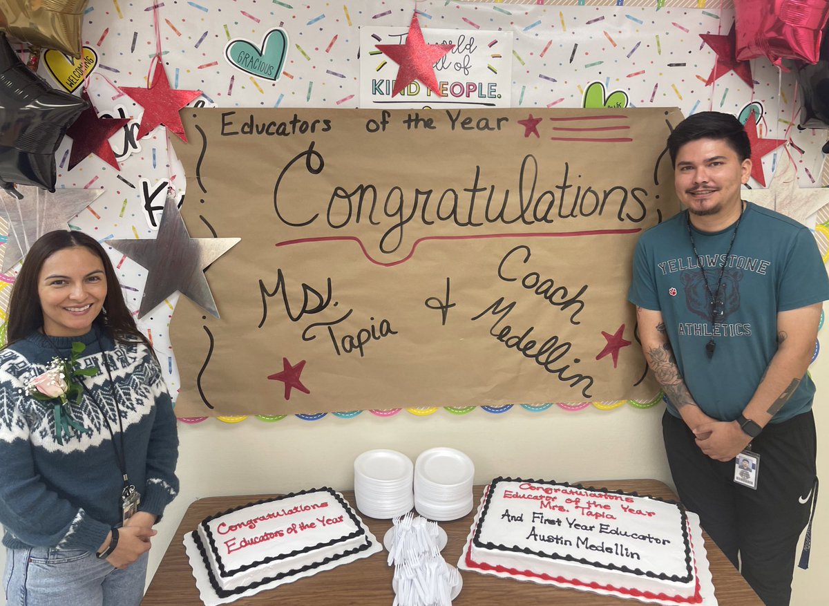 Maria Moreno (@maria_moreno_01) on Twitter photo Congratulations to Mrs. Tapia our teacher of the year and coach Medellin our first year teacher of the year! We are so proud of you all!!! <a href="/NISDVillarreal_/">Villarreal ES</a> <a href="/RoxanneJGtz/">Roxanne Gutierrez</a> @VP_LGuzmanNISD Congratulations to Mrs. Tapia our teacher of the year and coach Medellin our first year teacher of the year! We are so proud of you all!!! <a href="/NISDVillarreal_/">Villarreal ES</a> <a href="/RoxanneJGtz/">Roxanne Gutierrez</a> @VP_LGuzmanNISD