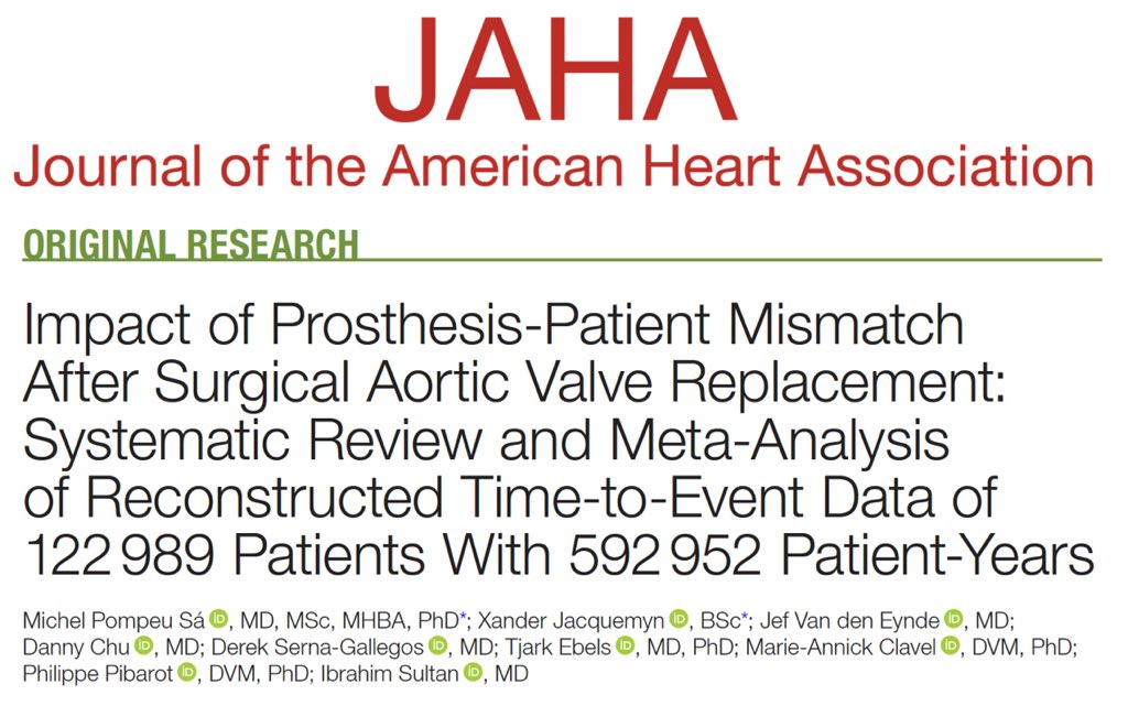 🔥Hot off the press🔥 Read our study published in @JAHA_AHA about #PPM after #SAVR ahajournals.org/doi/10.1161/JA… #StructuralHeart🫀 💥⬆️risk of ☠️, ❤️☠️, #HF🏥 💥💃 with ⬆️ risk of ☠️ @XanderJacquemyn @JefVandenEynde #DannyChu @DSGMD @tjarkebels @ClavelLabo @PPibarot @IbrahimSultanMD