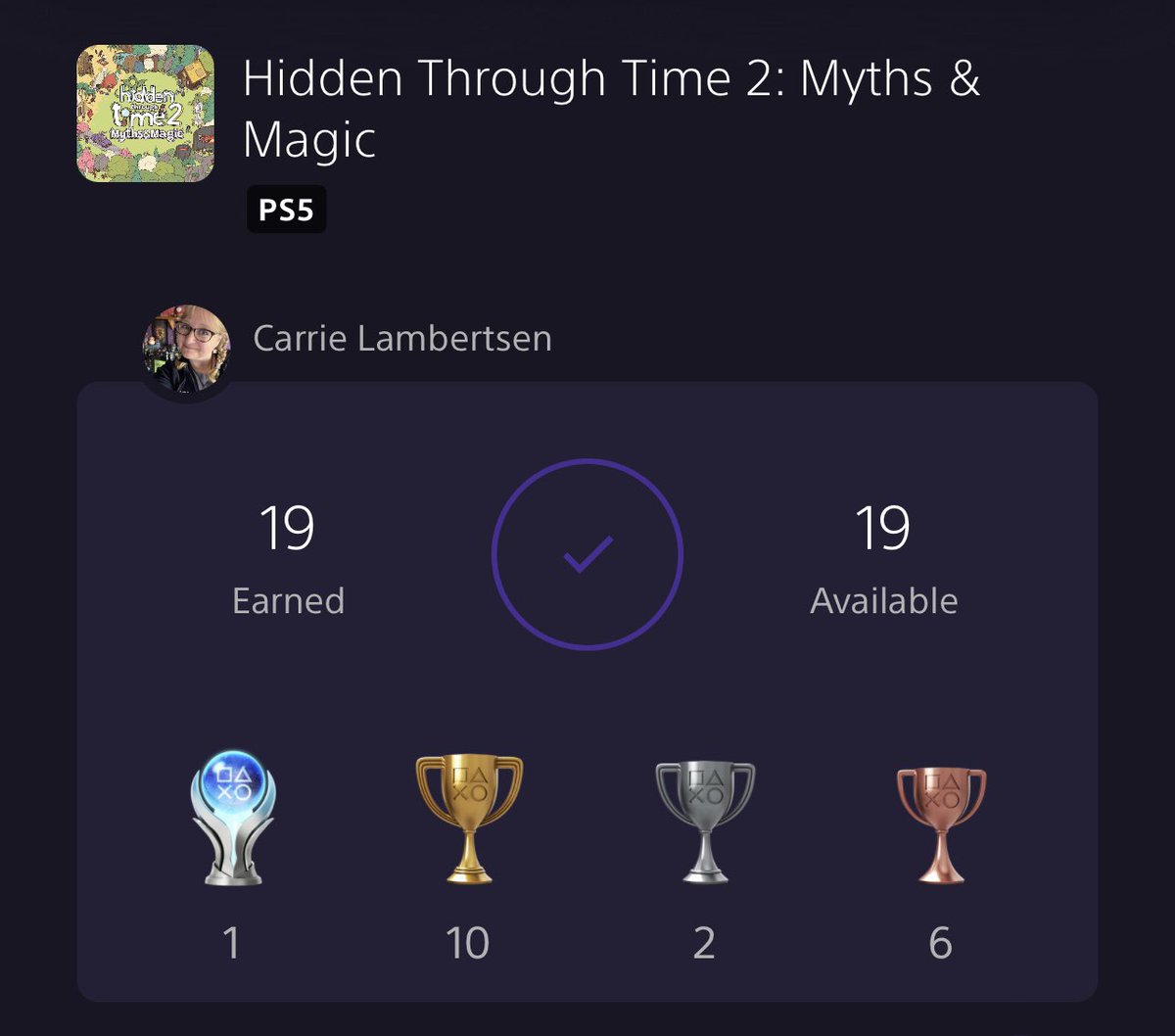 CraftingRogue's tweet image. Hidden Through Time 2 was my sick day game in between naps and medicines today. Fun little game that made for a fairly easy trophy. 

Now back to bed. Fever is high and spirits are low. 🤒

But check out #HiddenThroughTime !

@RoguesideGames