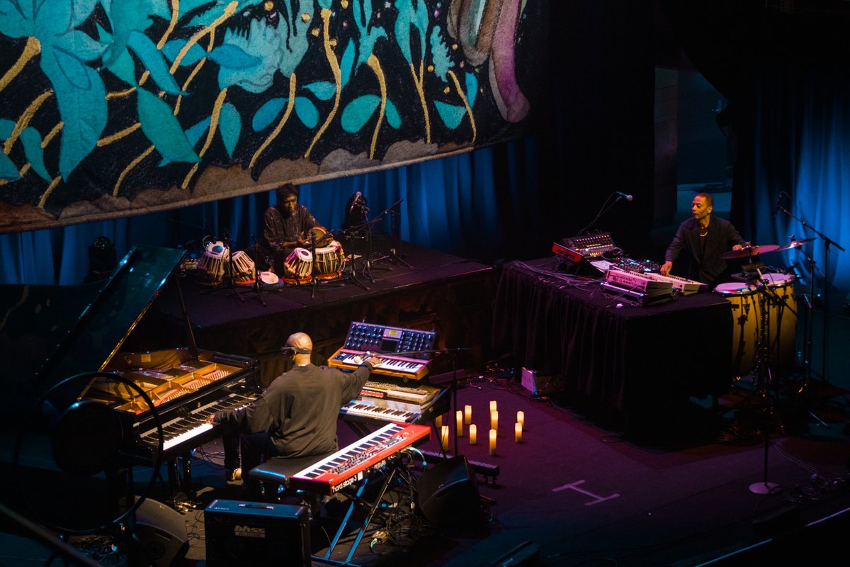 Jeff Mills. Jean-Phi Dary. Prabhu Edouard. Tomorrow Comes The Harvest and Land Systems. 📸 Jess Gleeson and Mikki Gomez 💡 Fausto Brusamolino #jeffmills #dj #techno #cityrecitalhall #sydney