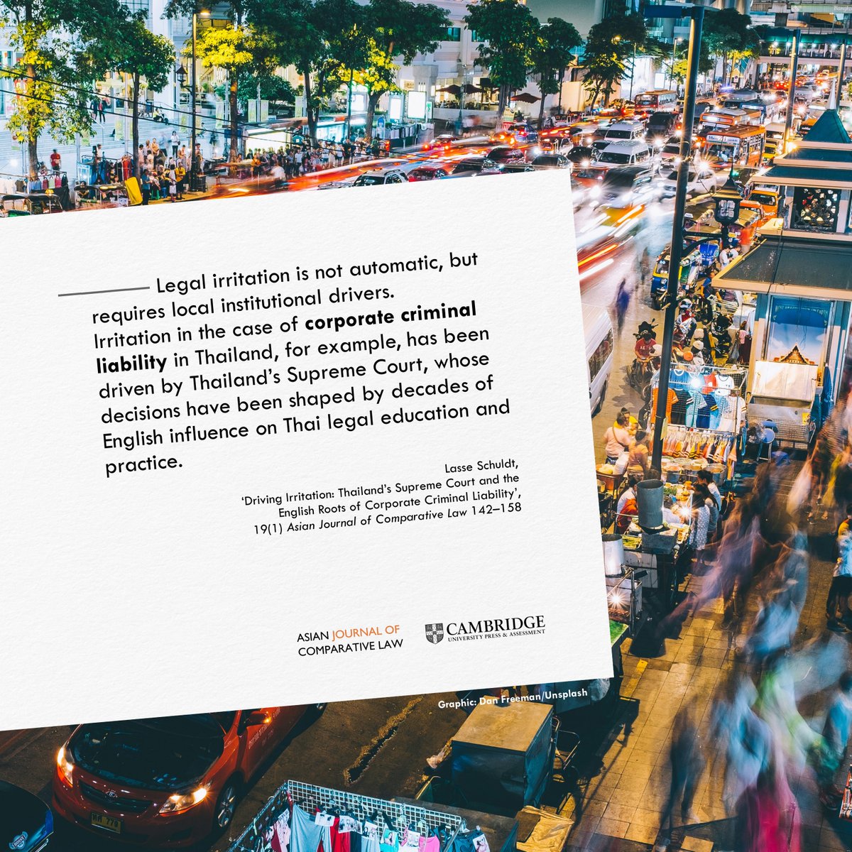 Asian Journal of Comparative Law tweet media