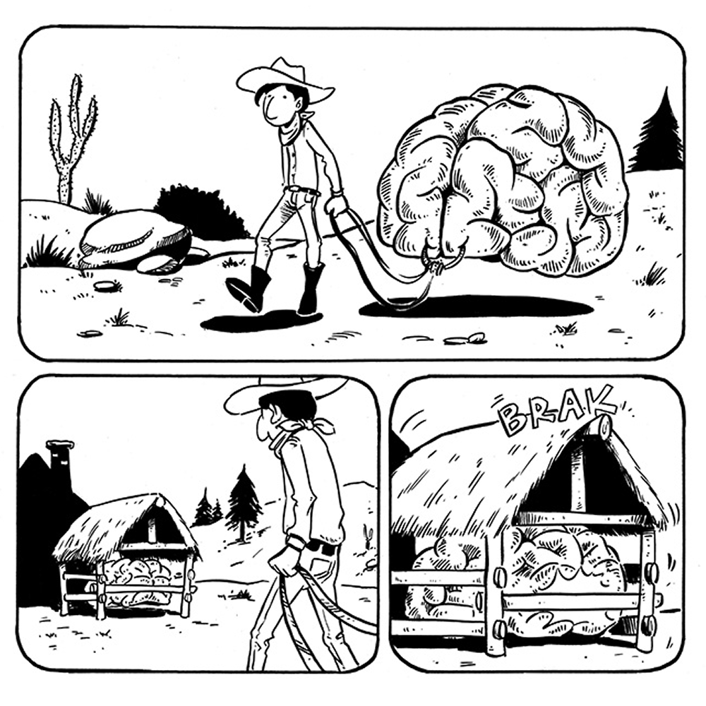 komikoel's tweet photo. Utas Komik: Penunggang Pikiran

Diambil dari buku Sangkan Paran: Kembali Pulang

1/4 https://t.co/bFy5QV3fca