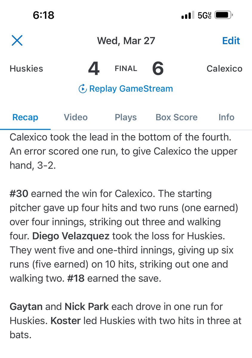 Tough loss today.