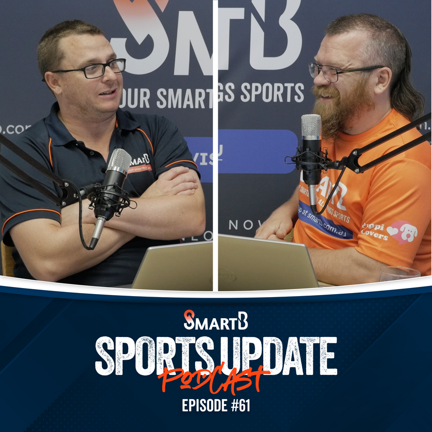 🎧 Episode 61 of the SmartB Sports Update Podcast is out NOW! 

 #SmartBPodcast #RugbyLeague #SportsInsights #LatestEpisode #SportsNews #RugbyAnalysis #AFLScandal #SportsTalk #MatchPreviews #SportsUpdates #PodcastLife #ListenNow #SportsFanatics #GameOn #SmartBapp #AFL #NRL