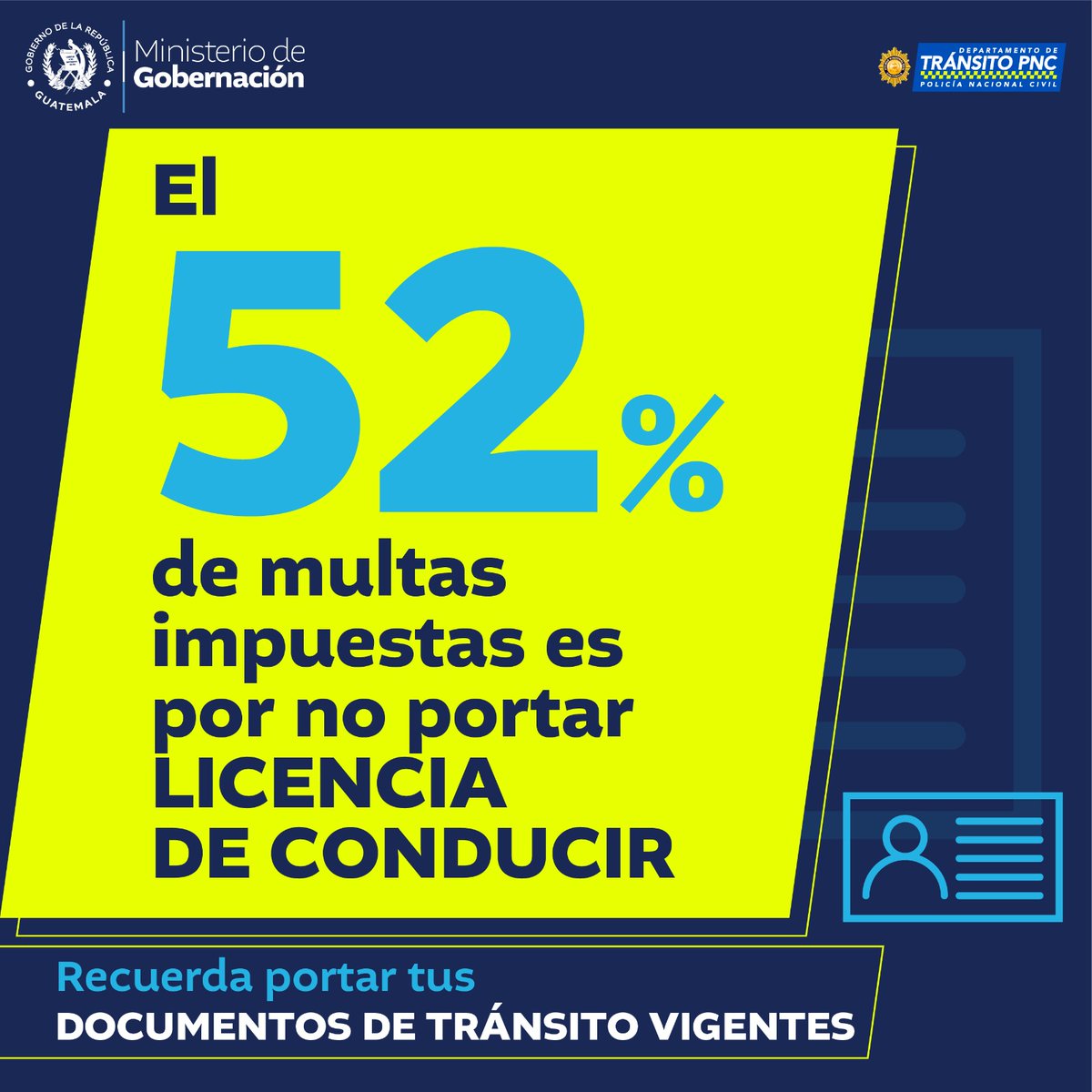 🚓🚨Practicar una cultura vial responsable protegerá tu vida y te evitará sanciones y contratiempos.
#CaminoSeguro #GuatemalaAvanza