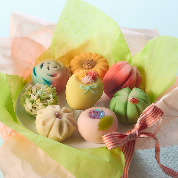 お菓子のフラワーBOX🎁🌸【上生菓子詰め合わせ-花色-】母の日の贈り物