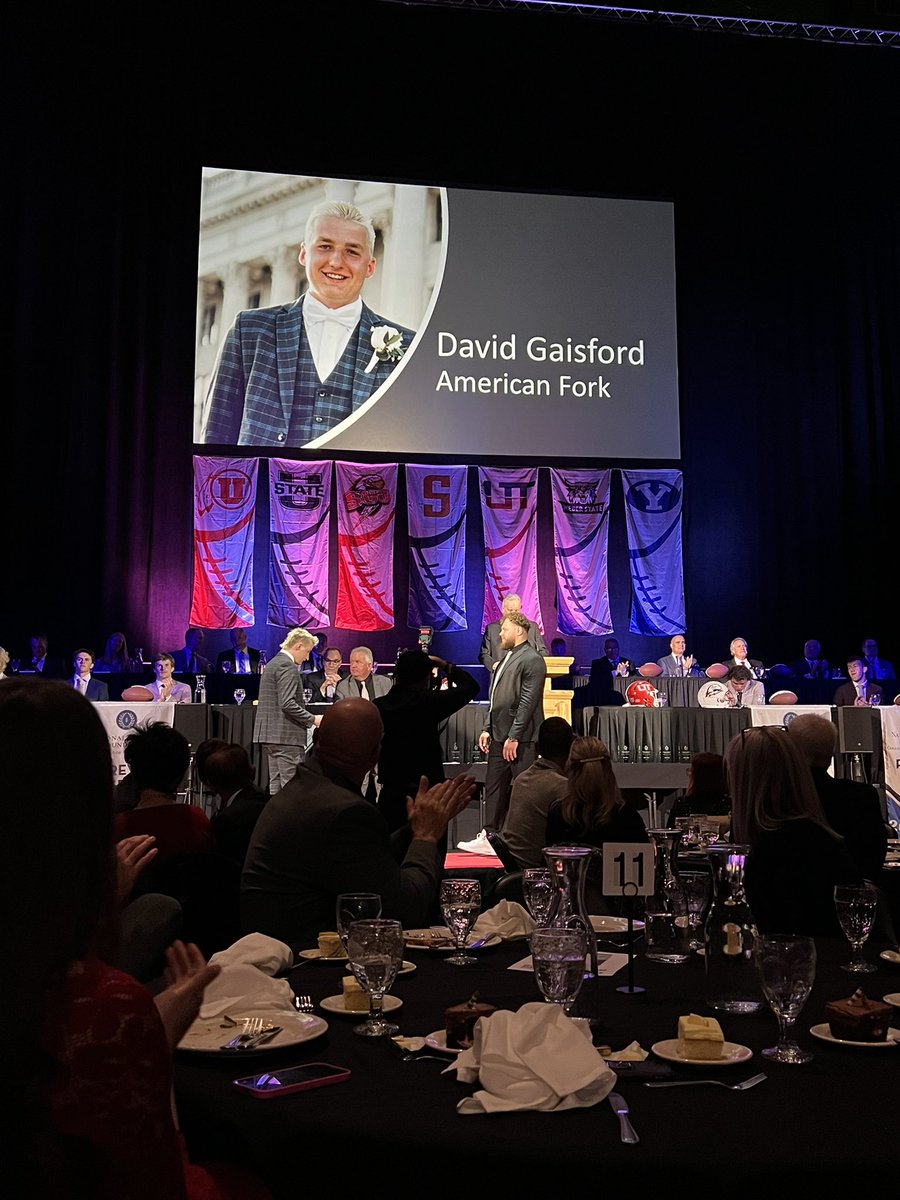 Congrats to Josh Andrus and Jacob Eardley for being 2 of just 12 scholarships given across the state by the Utah Chapter of the National Football Foundation. David Gaisford was also honored as a Junior Scholar Leader!