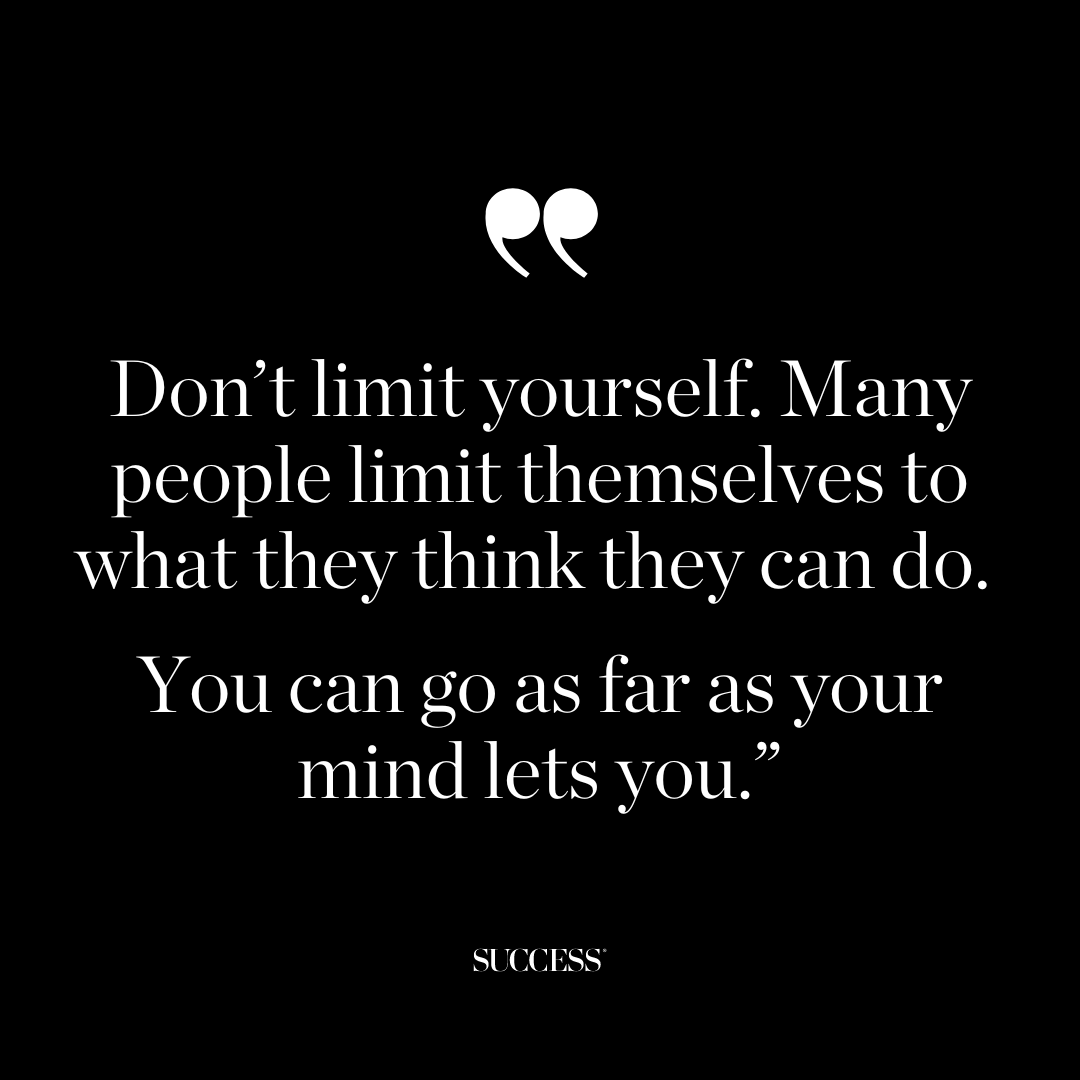 #QOTW “Don’t limit yourself. Many people limit themselves to what they think they can do. You can go as far as your mind lets you.” —Mary Kay Ash - #SUCCESSMindset #DailyGrowth #KeepPushingForward #PersonalDevelopment