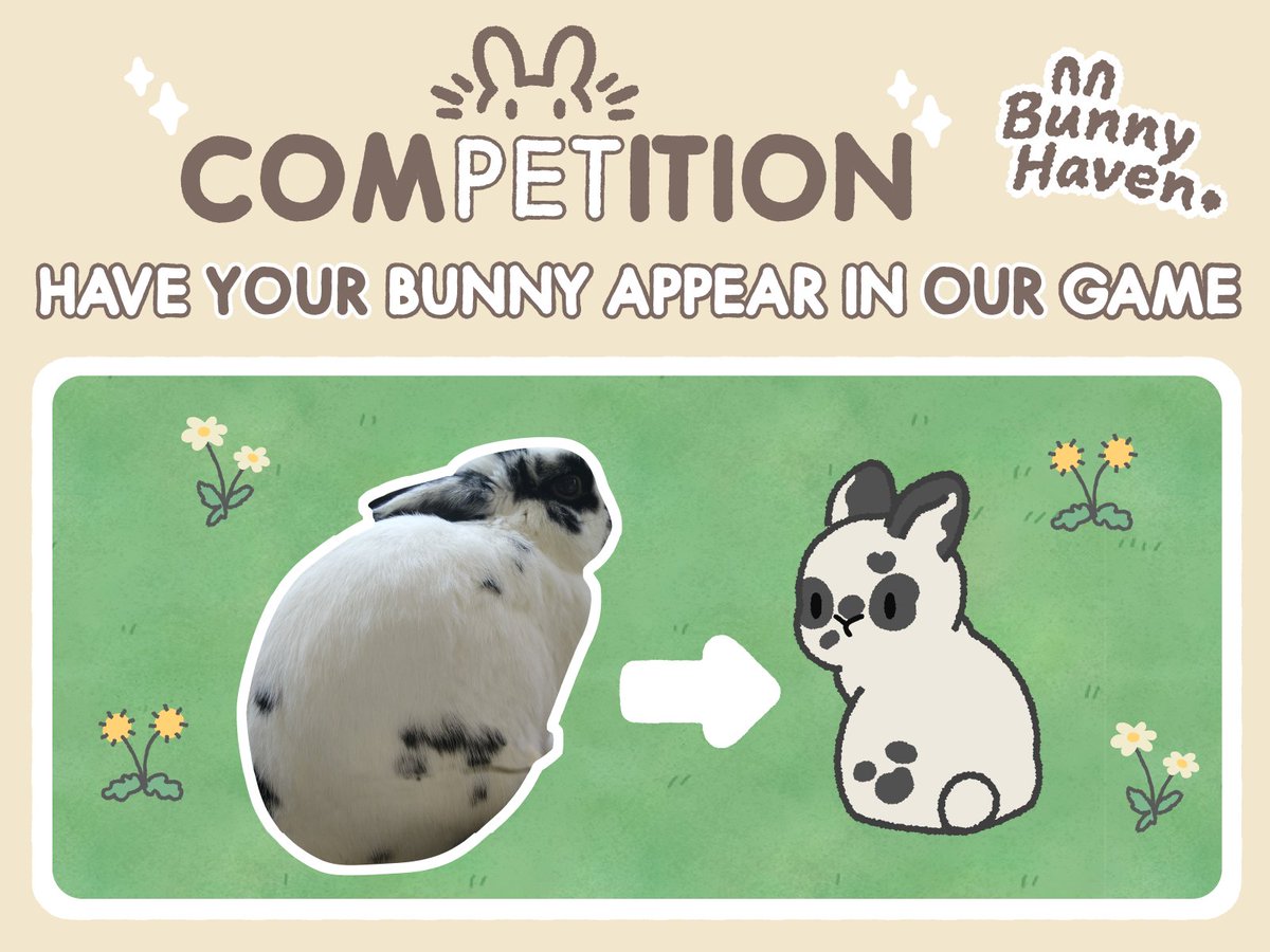 We’re currently holding a competition to turn one lucky bunny into a resident in Bunny Haven! 🎉 To submit your bunny, tweet a picture of your bun with a short blurb and use the hashtag #bunnyhavencomp!