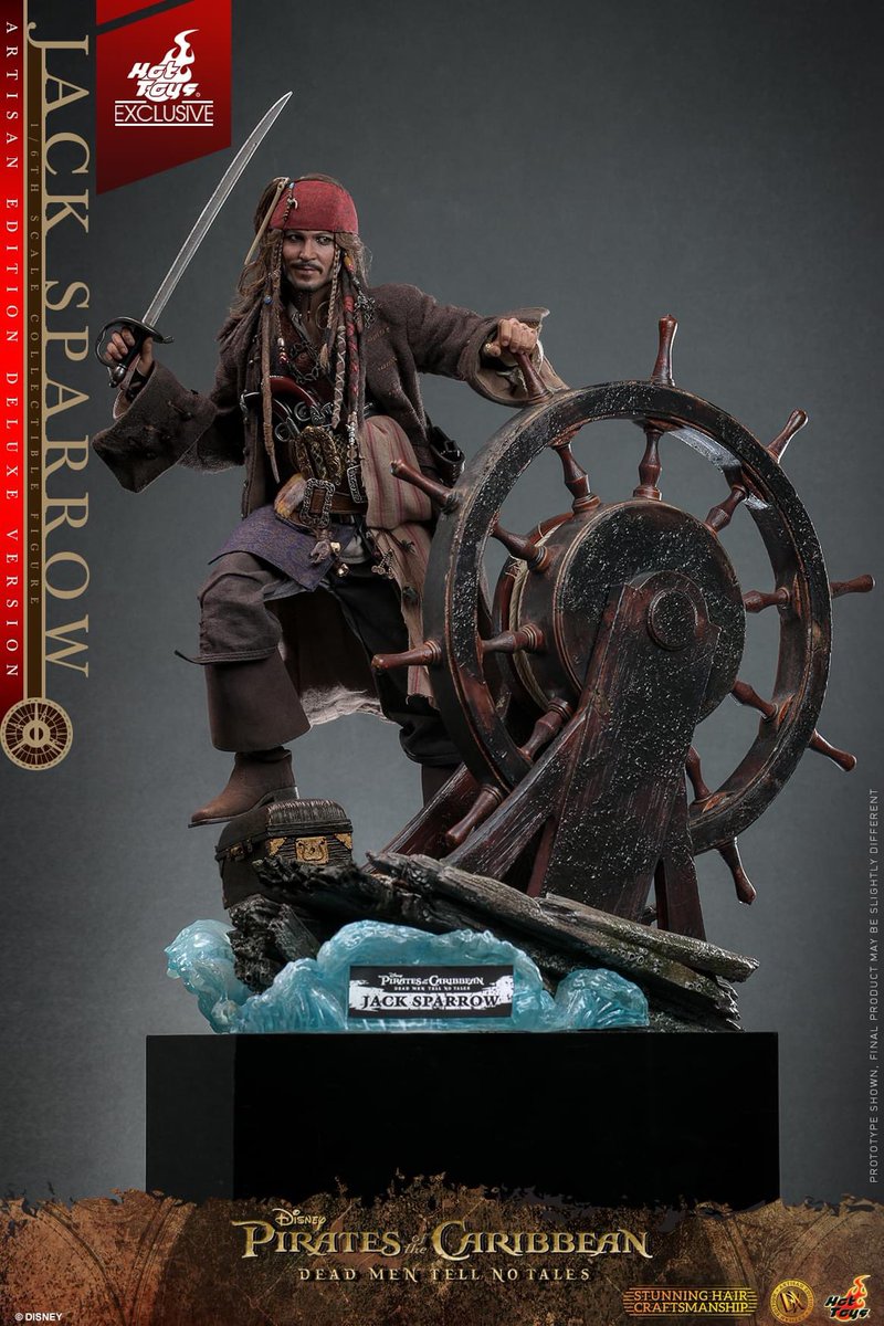 S_U_works's tweet image. 【Pirates of the Caribbean: Dead Men Tell No Tales - 1/6th scale Jack Sparrow Collectible Figure (Artisan Edition Deluxe Version) [Hot Toys Exclusive]】 
#JackSparrow #POTC #piratesofthecaribbeanedit #HotToys
 #ホットトイズ  #JohnnyDepp