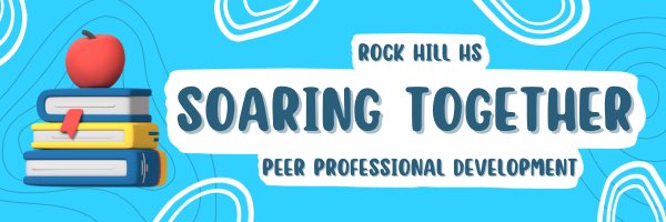 Another great day of learning and sharing best practices ⁦@RockHillHS⁩ during our campus SOARING TOGETHER Professional Learning. Engaging sessions led by some of the most engaging staff members within ⁦@ProsperISD⁩.