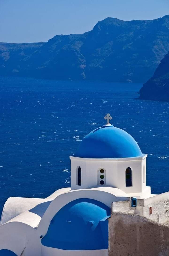 Gd mrng X World, Happy Thursday to all of my frnds Greek Blue 💙 Santorini, Greece 🇬🇷
