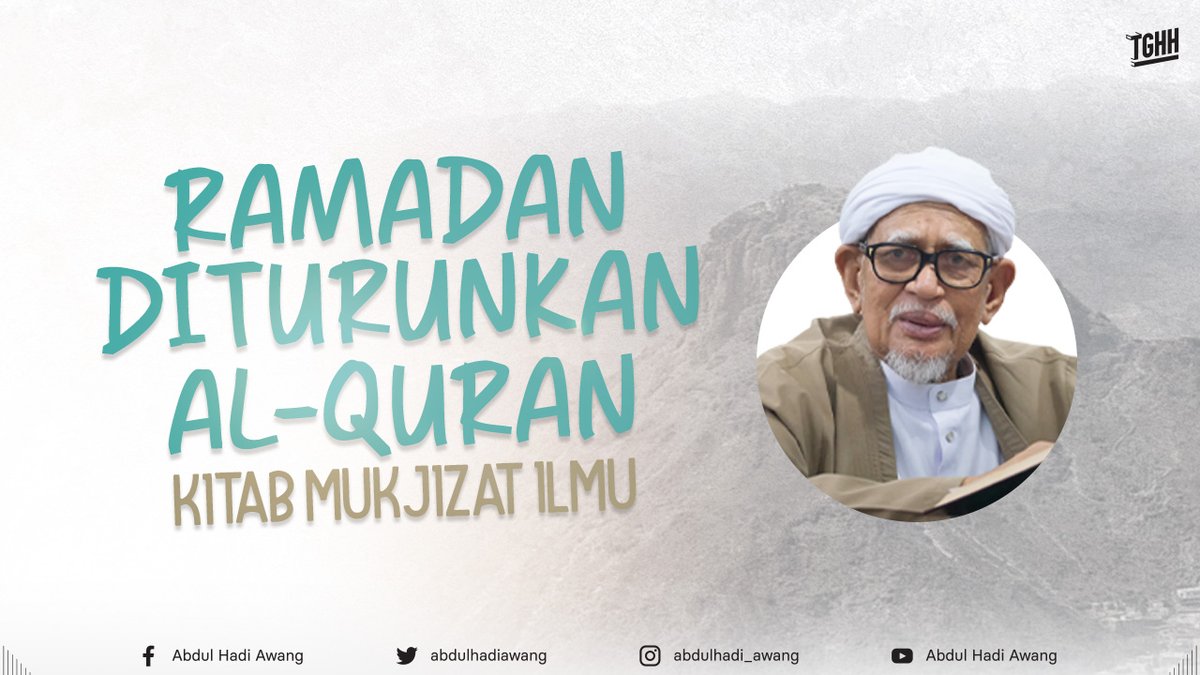 RAMADAN DITURUNKAN AL-QURAN KITAB MUKJIZAT ILMU Para ulama’ meriwayatkan bahawa al-Quran itu diturunkan secara keseluruhannya dari Lauh Mahfuz ke kawasan Bait al-‘Izzah di langit dunia. Kemudian, ia diwahyukan sedikit demi sedikit dalam tempoh masa 23 tahun bagi menyatakan…