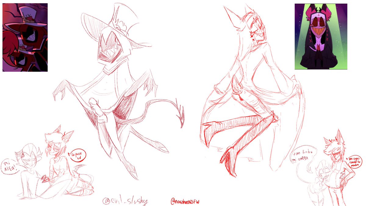 evil_slushy's tweet photo. Well.... @novaheeNSFW 
We cooked xD #hazbinhotel some radioapple xdxdcd cult lucifer cuz he Is not apreciated enough https://t.co/mXGlLNedFj