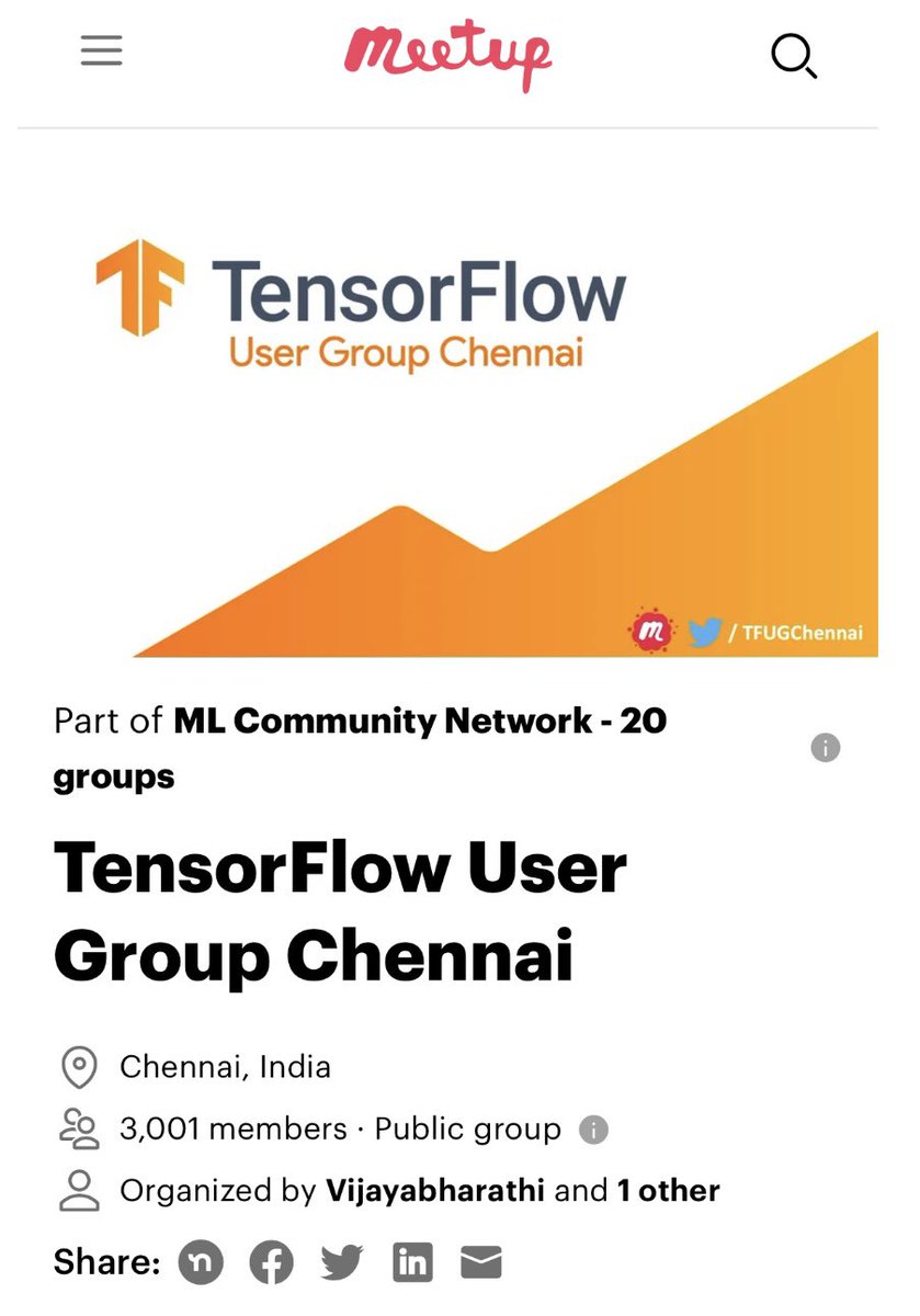 AI Practitioners Chennai (@aichennaii) on Twitter photo It’s been 4 years, 40+ events and now
We are a family of 3000+ tensors !
Join us in our meetup group at meetu.ps/c/4zW0l/H9xX7/a
#TFUGChennai #MLCommunity <a href="/TFUGIndia/">TFUG India</a> <a href="/TensorFlow/">TensorFlow</a> <a href="/GoogleDevsIN/">Google for Developers India</a> It’s been 4 years, 40+ events and now
We are a family of 3000+ tensors !
Join us in our meetup group at meetu.ps/c/4zW0l/H9xX7/a
#TFUGChennai #MLCommunity <a href="/TFUGIndia/">TFUG India</a> <a href="/TensorFlow/">TensorFlow</a> <a href="/GoogleDevsIN/">Google for Developers India</a>