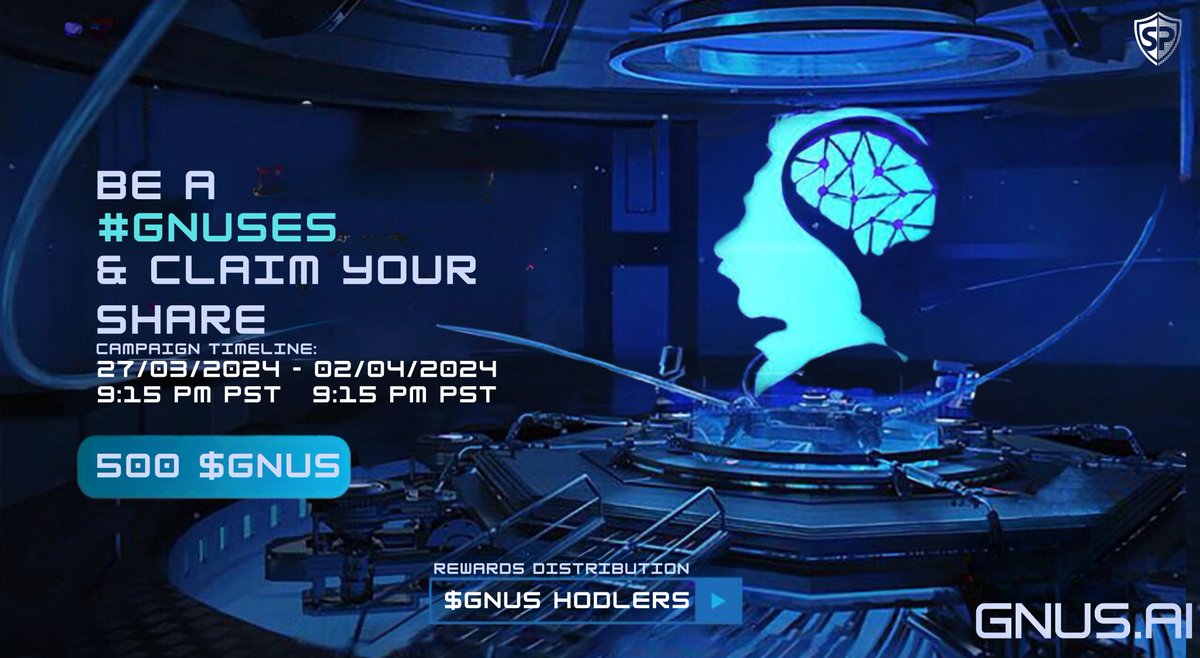 GnusAi's tweet image. #GNUSes!
Are you ready to be rewarded for your unwavering support? We're ecstatic to announce an exclusive airdrop campaign just for our amazing #GNUSes community!