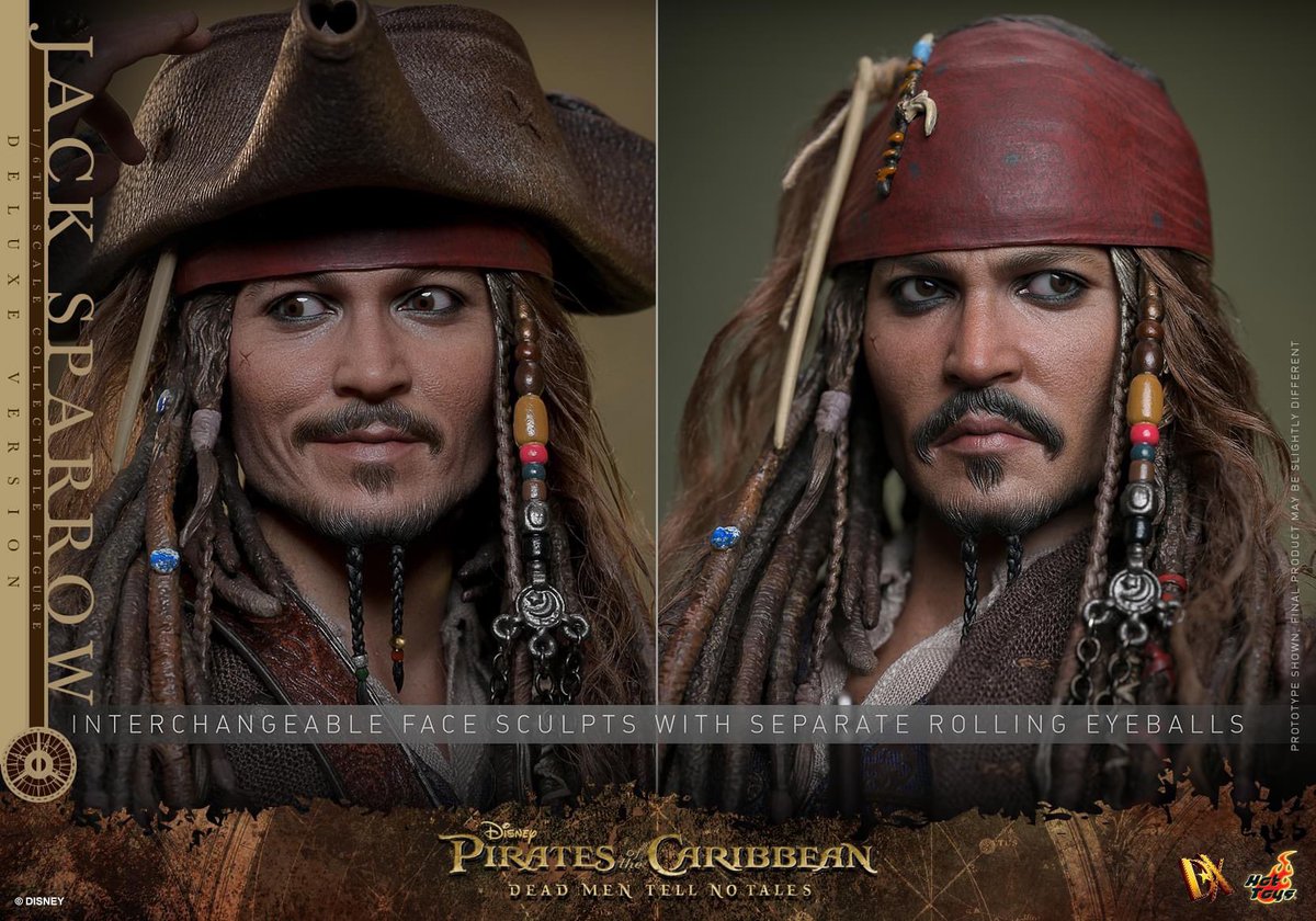 6thscale_KaWu's tweet photo. 【Pirates of the Caribbean: Dead Men Tell No Tales - 1/6th scale Jack Sparrow Collectible Figure (Deluxe Version)】

New announcement!

#JackSparrow #piratesofthecaribbean #POTC #POTC5 #HotToysCollectible #SixthScale https://t.co/3HHbvwxMr1