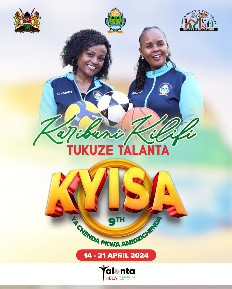 Hii ni zaidi ya kubwa, mashindano ya vijana wasiozidi umri wa miaka 23 yataandaliwa papa hapa Kilifi, Gavana <a href="/GideonMungaroM/">Gideon M. Mung'aro, OGW</a>  akileta kaunti zote 46 kwa mpigo. 

Ni fursa ya vijana wetu wanaocheza michezo ya voliboli, mpira wa wavu na soka kuonyesha uwezo na talanta zao.
