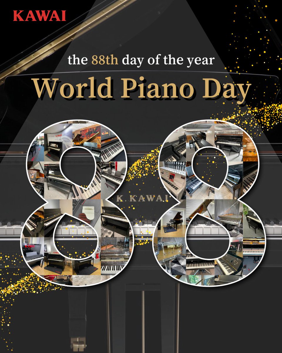 Happy World Piano Day!!

1年が始まって今日が88日目！🎹（鍵盤の数と同じ）

文化、言語、時代を超えて、音楽を通じて私たちすべてをつないできたすばらしい楽器、ピアノを祝う日！