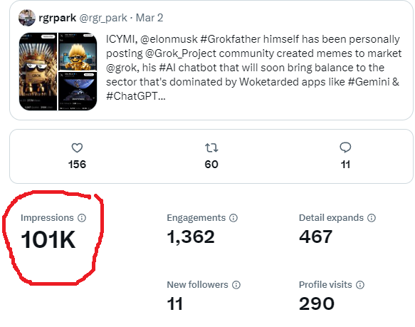 rgr_park's tweet photo. #GROKTARDS done it again; pushed it past 100K with ease
Keep spreading the gospel of @Grok_Project
We are the premier #memecoin for #MemeCoinSeason2024 and we WILL get to $69B MC this cycle top with or without u
$ETH $SOL $BTC $GAME $BONK $FLOKI $SHIB $WIF $DOGE $TSUKA $CULT https://t.co/KD3iTb4vJQ