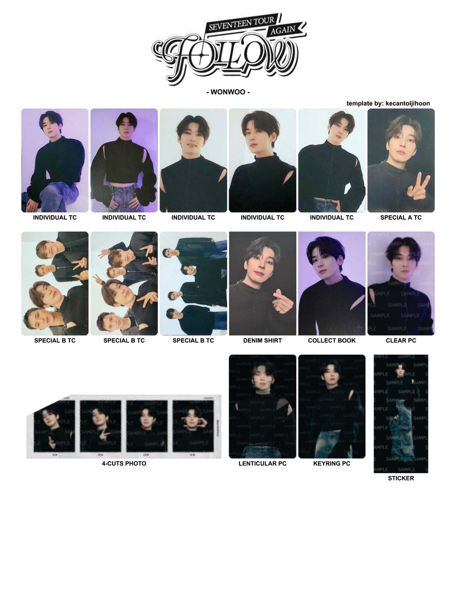 updated* Template Seventeen 'FOLLOW AGAIN' - WONWOO #SEVENTEEN