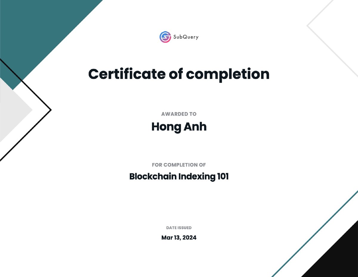 CryptoGuide ⛓️ SubQuery tweet media