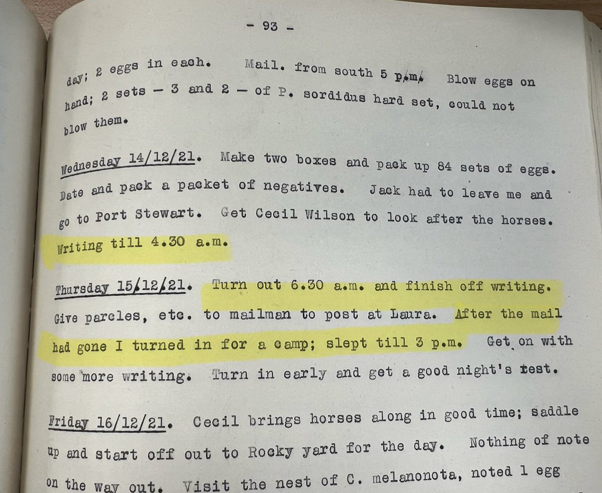 Madeleine H (@whatisitdoing) on Twitter photo Had the fortune to sit down with William McLennan’s (a naturalist who collected specimens for H.L. White) diary today, these entries felt particularly relatable 😅 Had the fortune to sit down with William McLennan’s (a naturalist who collected specimens for H.L. White) diary today, these entries felt particularly relatable 😅