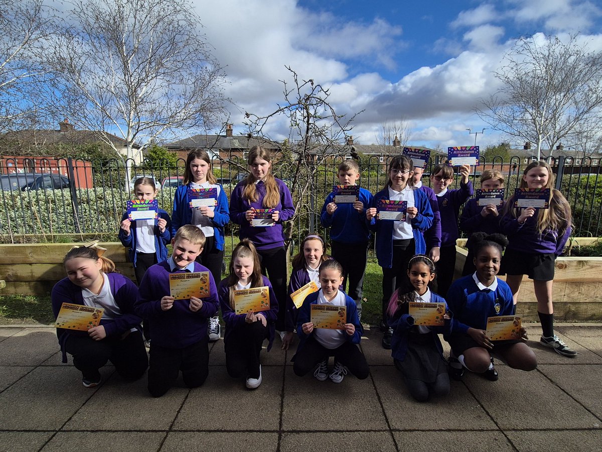 Well done to 5/6M's 100% attenders! For this half term, and since January!!