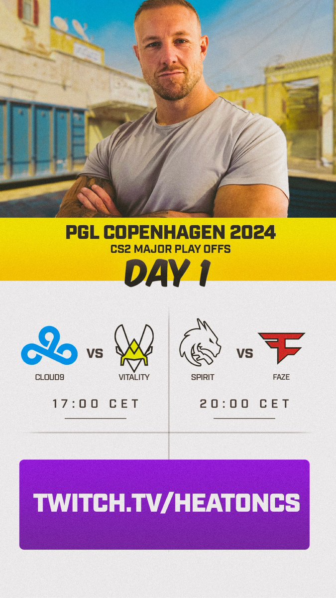 See you on stream from 16.00! #PGLMAJOR Twitch.tv/heatoncs