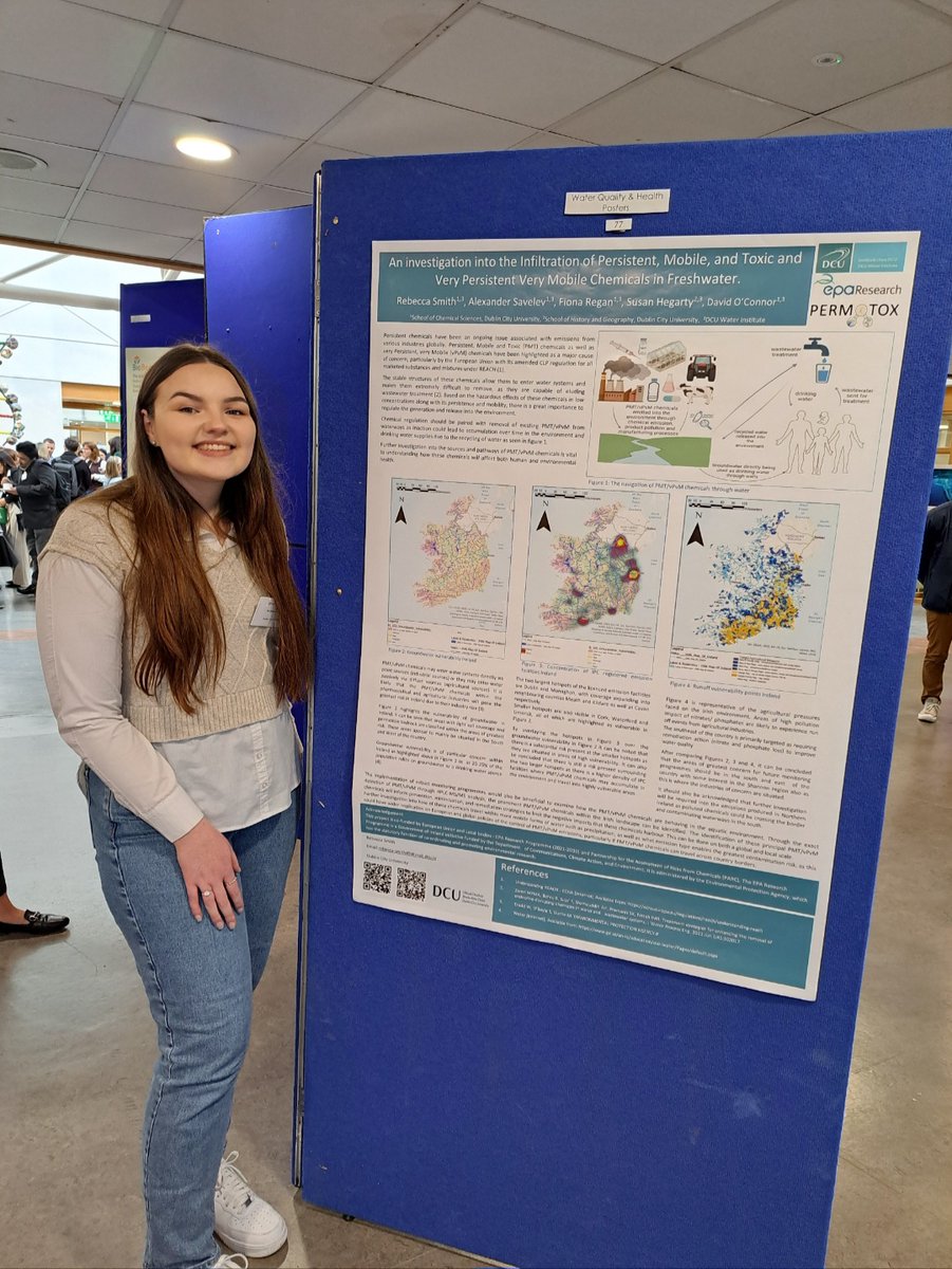 So proud of our PhD students @alexavelev and @beccasmith2k14 for presenting their research into PMT/vPvM chemicals at their first conference #ENVIRON2024