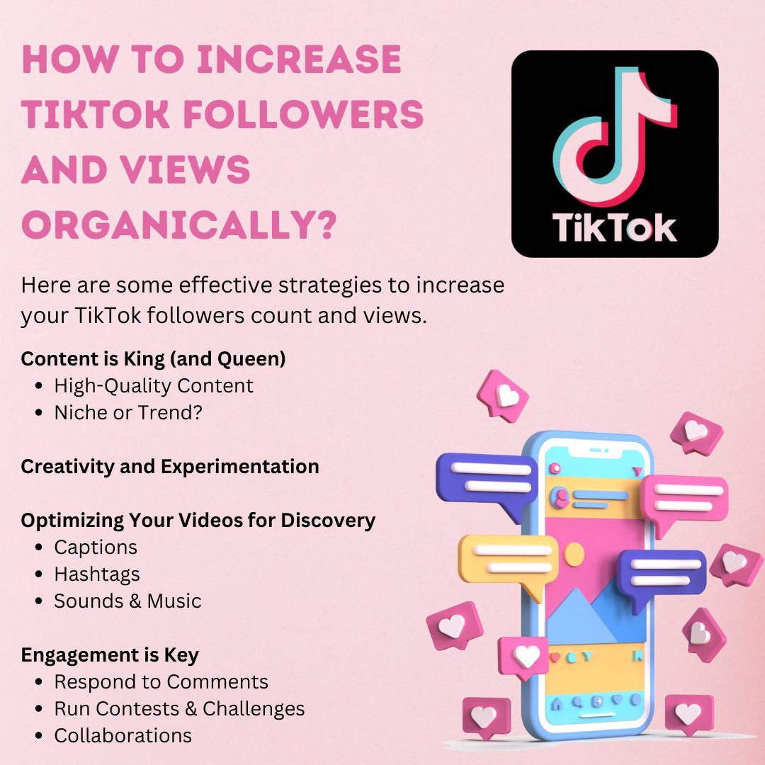 How to Increase TikTok Followers and Views Organically?
Check out this post - 
.
.
.
.
.
#TikTokTips #OrganicGrowth #FunnyTutorial #BoostYourViews #TikTokFame #SocialMediaHacks #ContentCreators #ViralVideos #GetMoreFollowers #GrowYourAudience #InstaReels #TikTokTricks