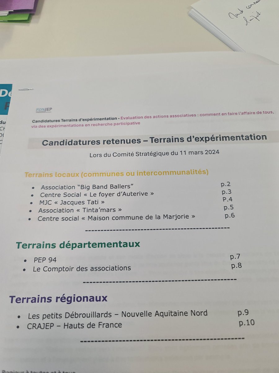 Les 9 binômes associations / pouvoirs publics et 4 équipes de chercheurs retenus pour 2 ans d'expérimentation. @asterya @GreUs @InstitutGodin @fonjep @Cnajep