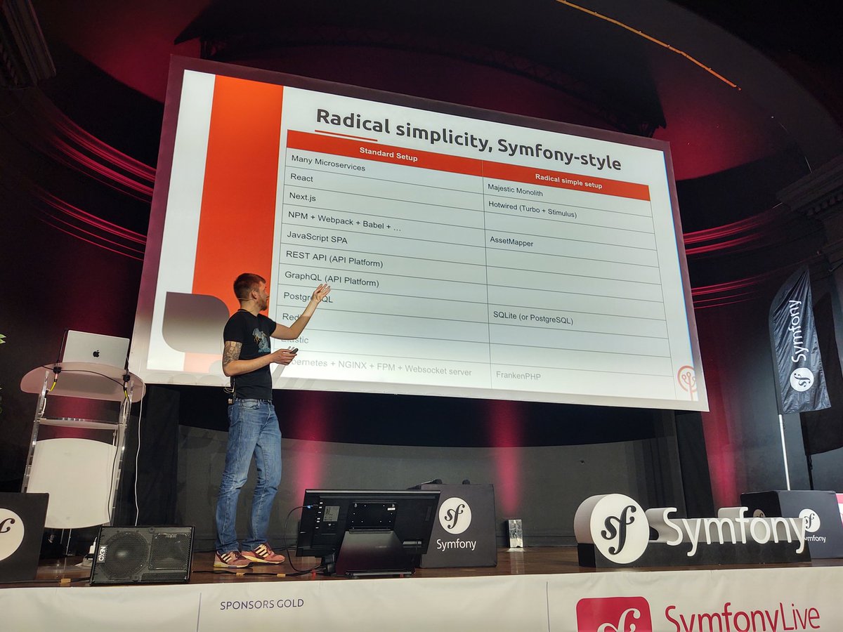 GromNaN's tweet image. A radically simplified stack using modern technology #symfony_live