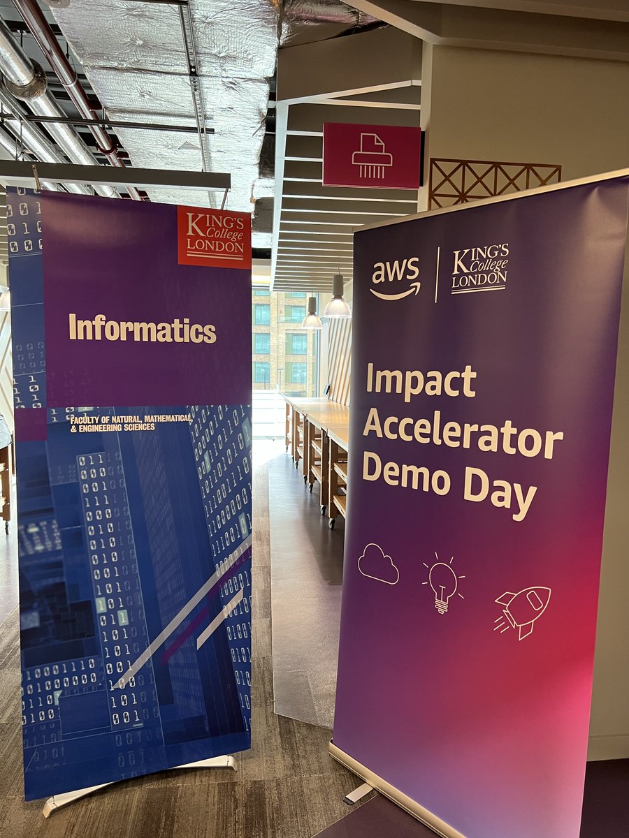 Today we’re hear with @AWS_UKI to make our neighbourhoods a better place!🏘️ Our students are here at the #AWS Impact Accelerator to show off how the digital solutions they’ve been cooking up to help the people of London to councils across the city.🏙️ Stay tuned for more!📺