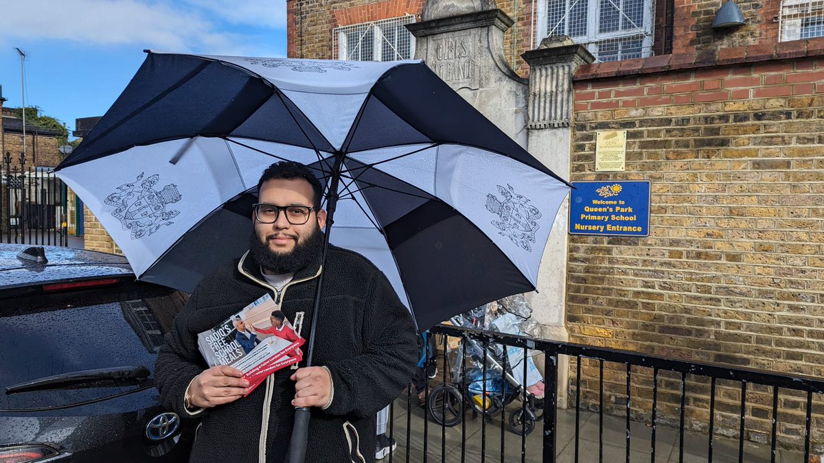 Great to be out this morning at Queens Park Primary for @SadiqKhan Parents were glad to receive the news of Free School Meals and are looking forward to getting Sadiq re-elected on May 2nd!🗳️🌹🗳️🌹 #localelections #May2nd