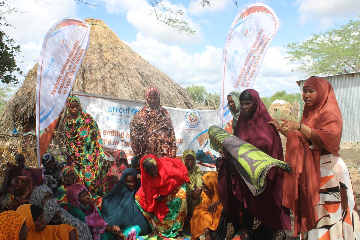 Deeply grateful for @UNICEFKenya's tangible #support for vulnerable women. Distributing mats is a huge step towards easing their daily struggles. Met a grandmother raising an orphaned child - a stark reminder of the realities on the ground. Let's continue to make a difference.