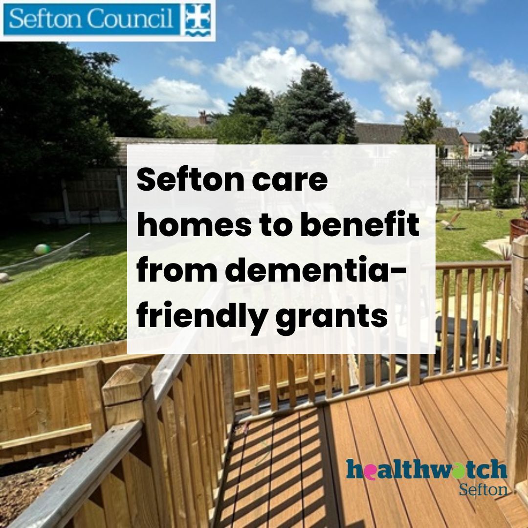 Care homes across Sefton are, once again, benefiting from funding provided by Sefton Council to make significant changes to help their residents with their care and independence. Read more buff.ly/4a6SknC #healthwatchsefton #netherton #crosby #bootle #sefton #formby