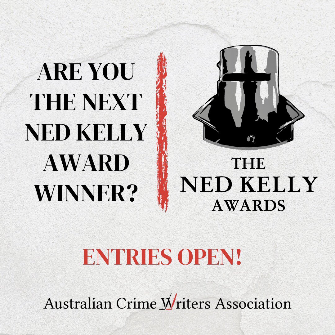 Are you the next #JaneHarper, #GarryDisher #CandiceFox or #PeterTemple ? The 2024 Ned Kelly Awards categories are Best Crime Fiction, Best Debut Crime Fiction, Best International Crime Fiction & Best True Crime. Entries close April 15. #nedkellyawards #austcrimewriters