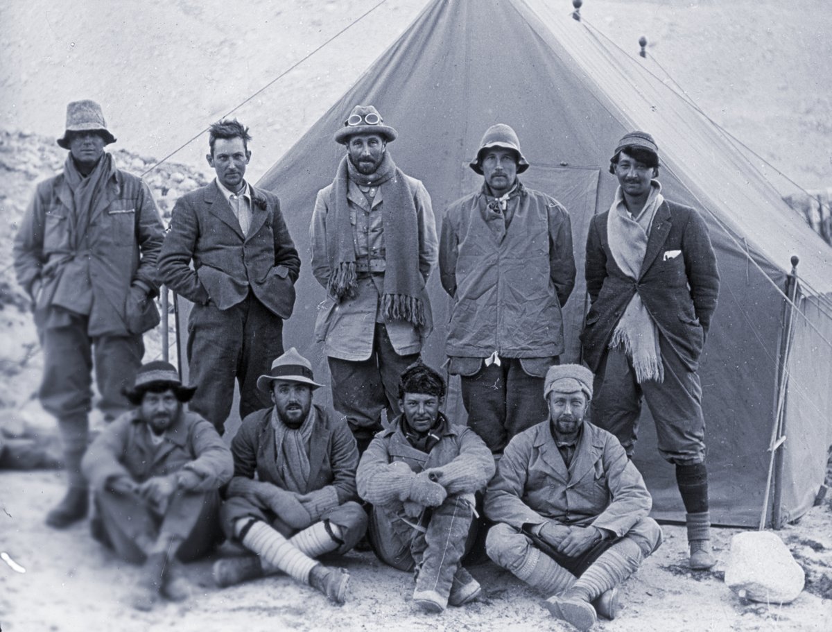 #onthisday 1924 these mountaineers including Bentley Beetham set off aiming to be the first Europeans to climb Everest. 
Opening 24/05 at #DUOrientalMuseum ‘Eternal Ascent: Bentley Beetham and the 1924 Mount Everest Expedition’ has been co-curated with artist Stephen Livingstone.