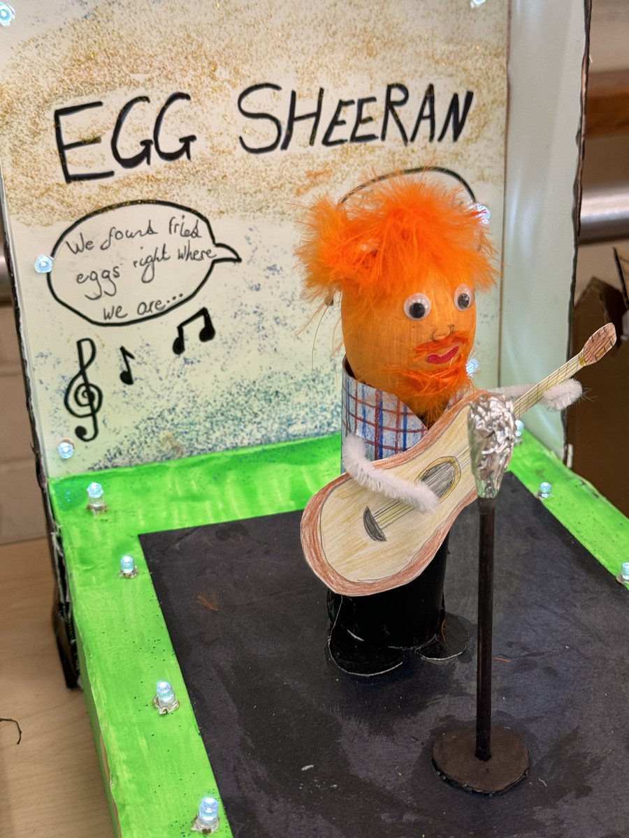 Some incredible entries for this year’s Easter Egg decorating competition. We can all recognise this ‘eggs-cellent’ performer! What do you think @edsheeran like looking in a mirror?!