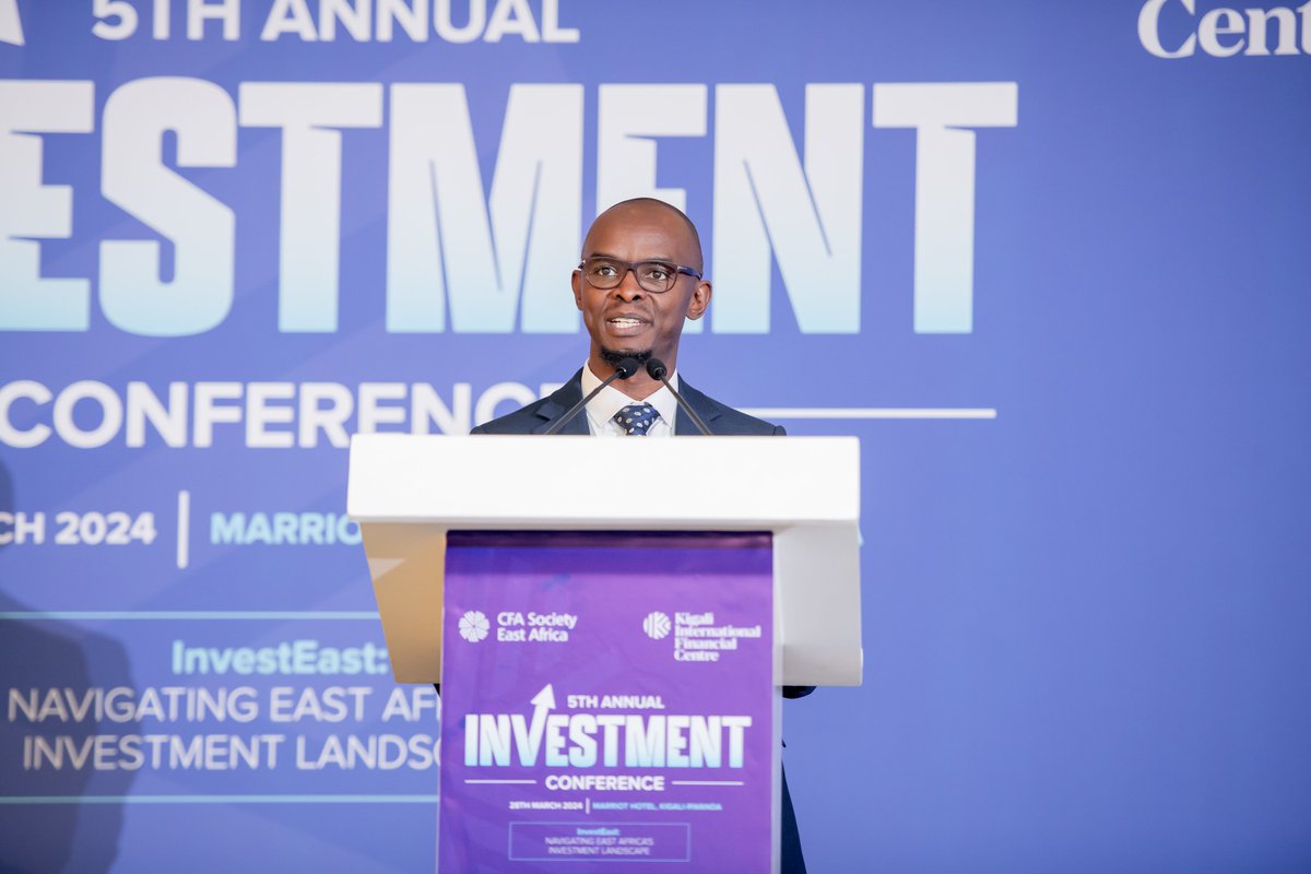 We are LIVE at the Marriott Hotel - Kigali for the 5th CFA Society East Africa Investment Conference! Here are some highlights from the opening speech by @nasyomba, President of CFA Society East Africa, a thread.... #CFASEAInvestConf #KigaliInvestConf24 #CFASocietyEA