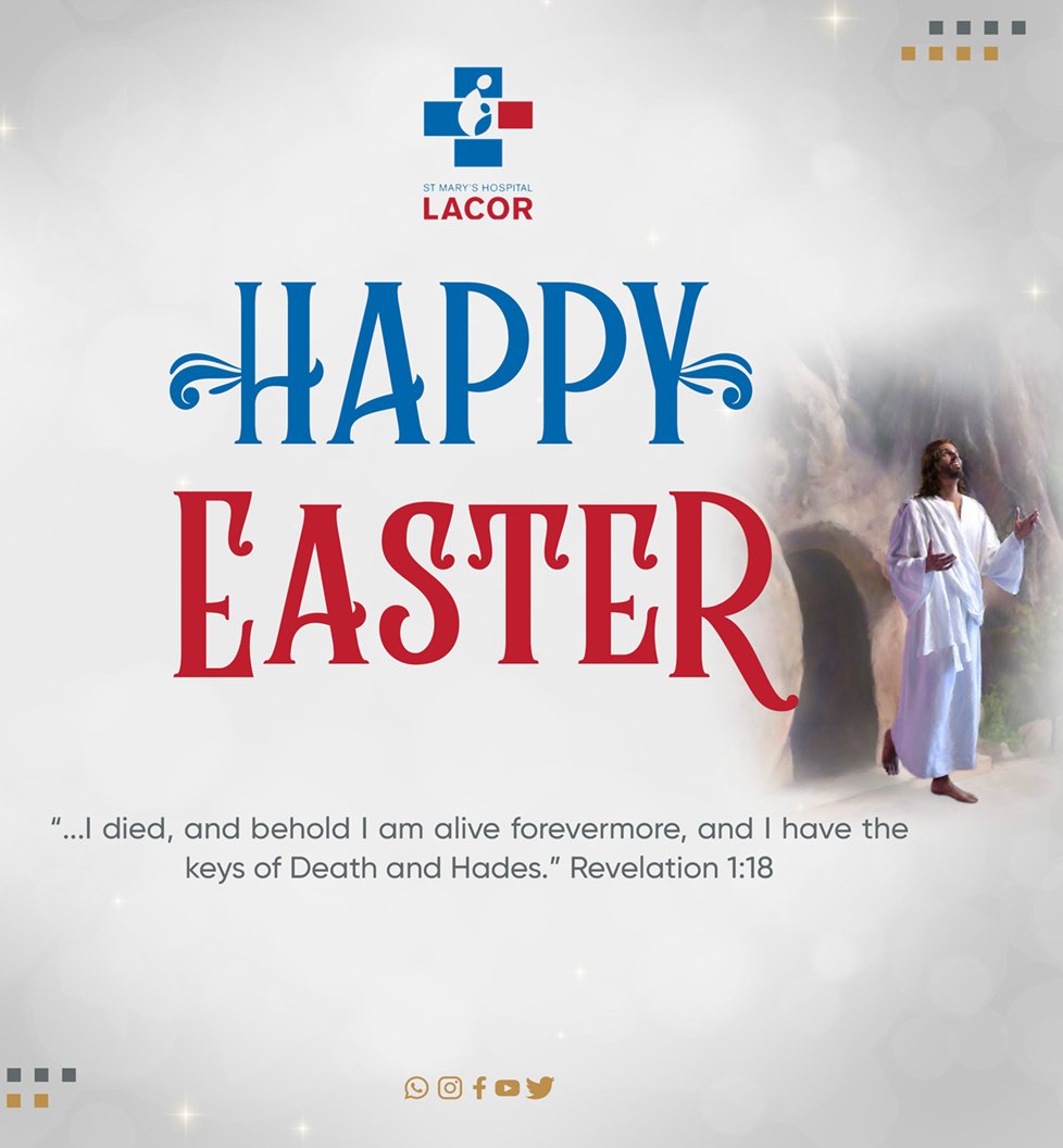 'He is not here; he has risen, just as he said. Come and see the place where he lay.' Matthew 28:6 NIV Happy Easter from Lacor! 💕