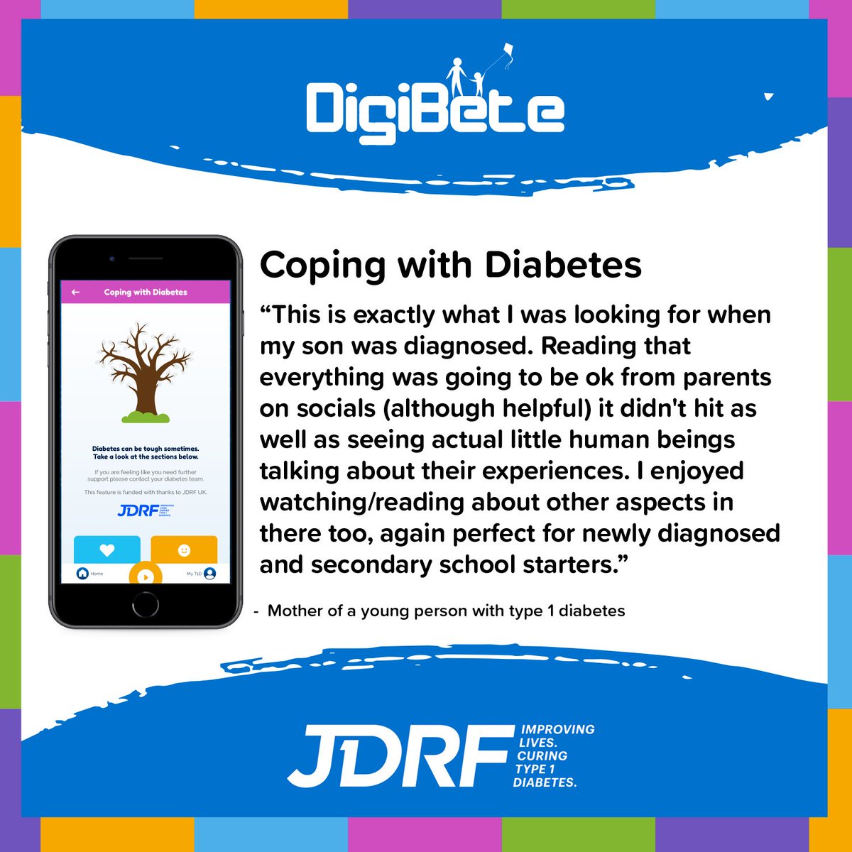 This week we have launched the Coping with Diabetes button which aims to support young people from the ages of 10 to 14 years old with type 1 diabetes. Today we wanted to share one of the parent’s thoughts about this button in supporting their son on his type 1 diabetes journey…
