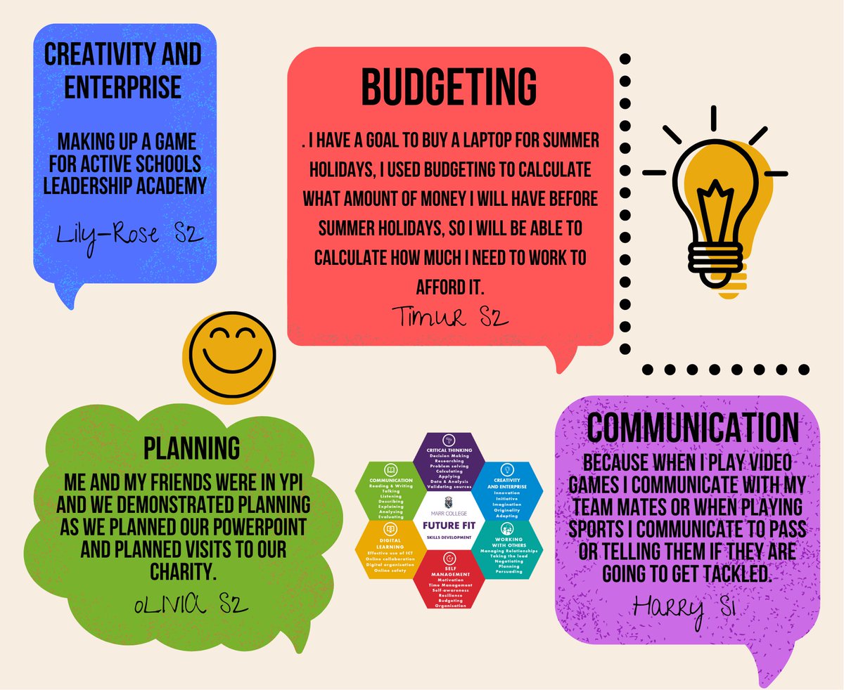 Over the last 2 weeks our S1/2 students have been completing Future Fit Skills surveys. They had the opportunity to win an Easter Egg by describing in detail how they have demonstrated one of our Future Fit Skills - the winner is Timur (S2) 🥳<a href="/MarrColOfficial/">Marr College</a> <a href="/MarrCollegeSCQF/">SCQF Marr College</a>