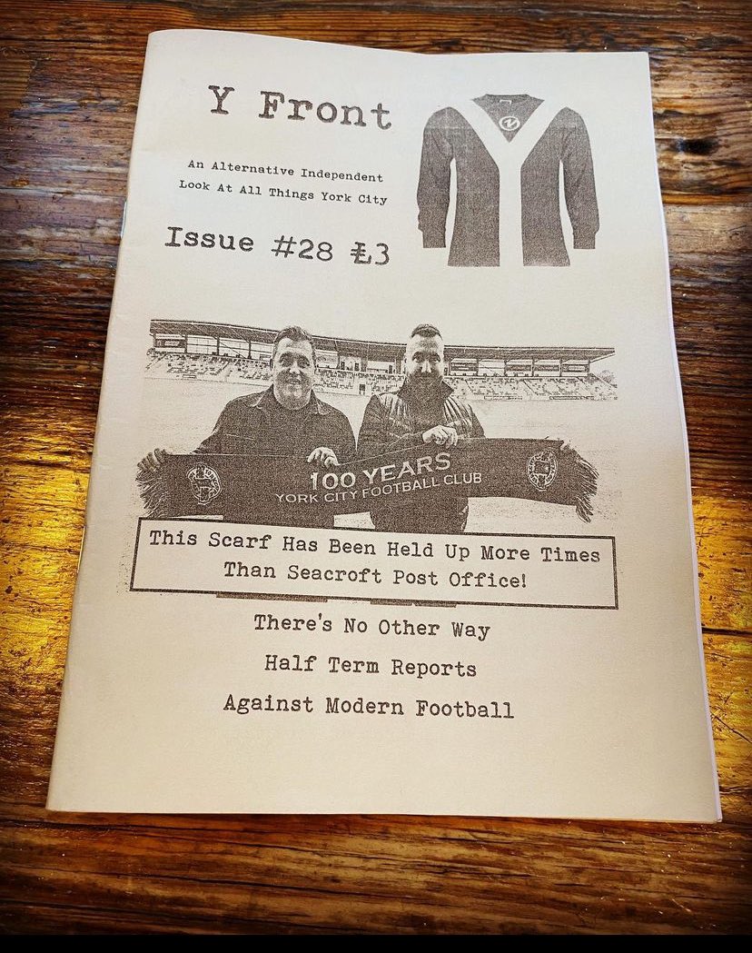 Reasons I Love York City No.16 - Y Front Fanzine When you’re caught up in the general hubbub & chaos of everyday life, little things can bring lots of joy. One of these is @YfrontFanzine coming through the letterbox. A highlight of the month. #YiLoveYCFC #YCFC #Yorkcityfc